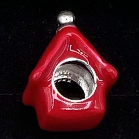 SNOOPY Peanuts S925 Sterling Silver Red Doghouse Charm with Gift Box - Picture 6 of 8